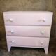 Powder pink chest of drawers