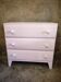 Powder pink chest of drawers