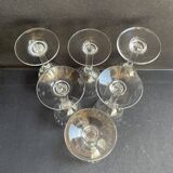 3334 - 6 Baccarat aperitif glasses, Corneille service