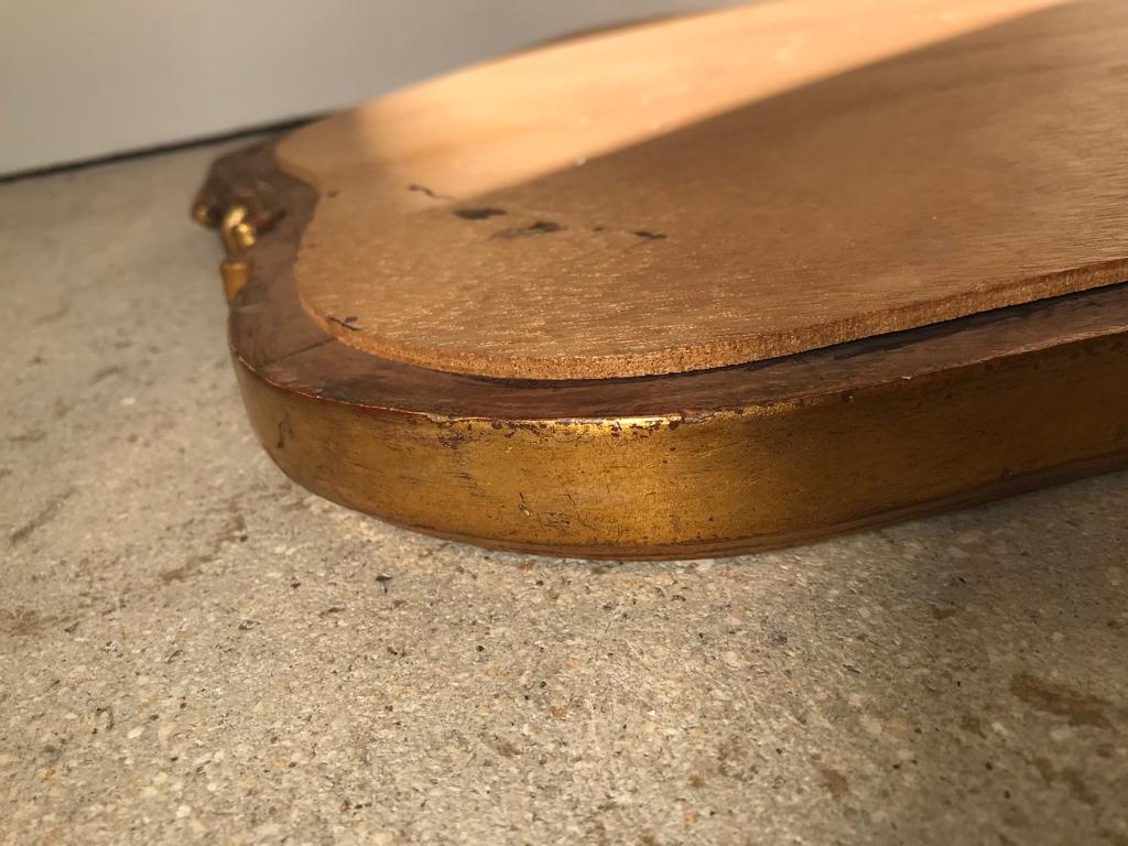 Gilded mirror louis XV H style:82cm