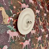 Large Scandinavian design metal wall light.