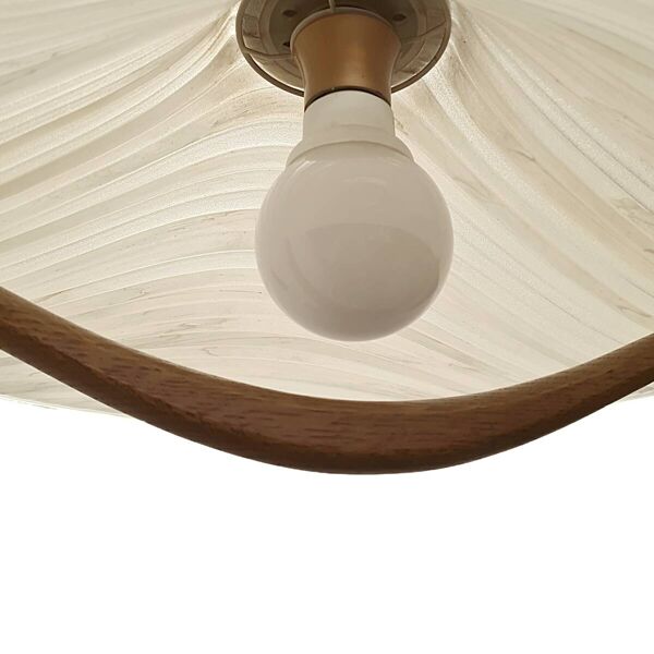 Lampe à suspension vintage de design allemand Kristallux, années 1970