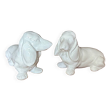 Pair of ceramic dogs