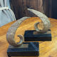 Bookends in bronze and marble