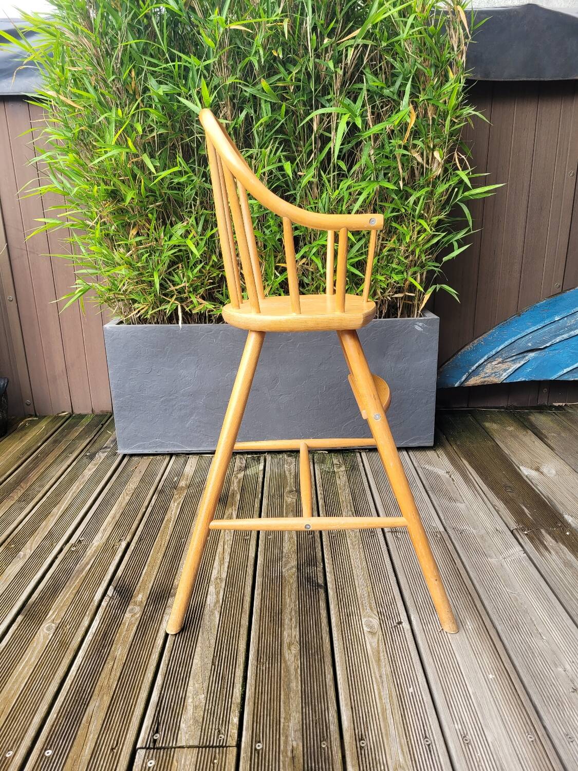 Ikea Gulliver high chair in curved beech