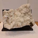 White quartz block on base