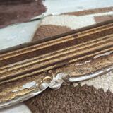 Miroir bois doré glace ancienne