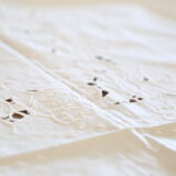 Square tablecloth, embroidered, cotton