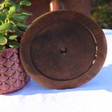 Twisted wood plant holder