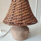 Vintage natural stone lamp