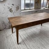 Farmhouse table in oak and walnut 2m