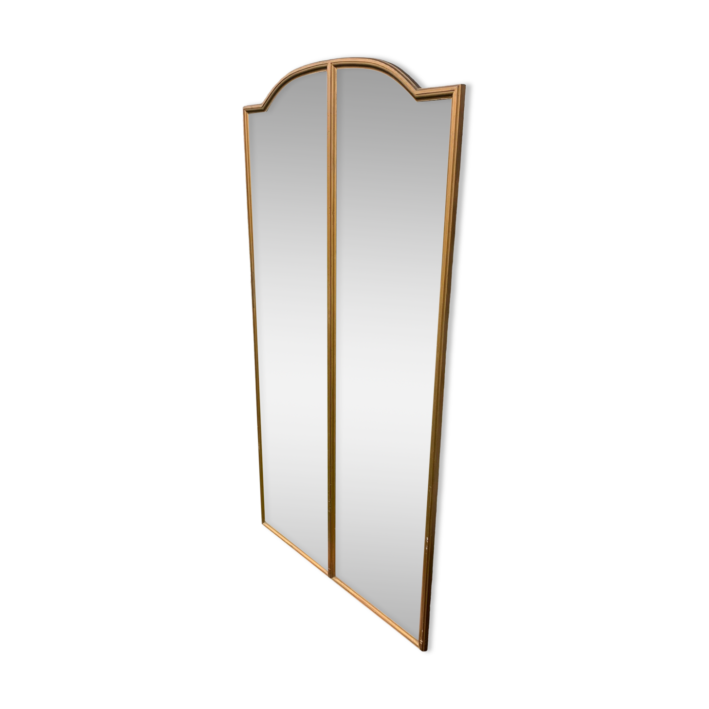 Large beveled antique mirror 75x150cm