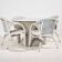 Rattan and bamboo set, set of 5