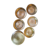 Set of brass coasters