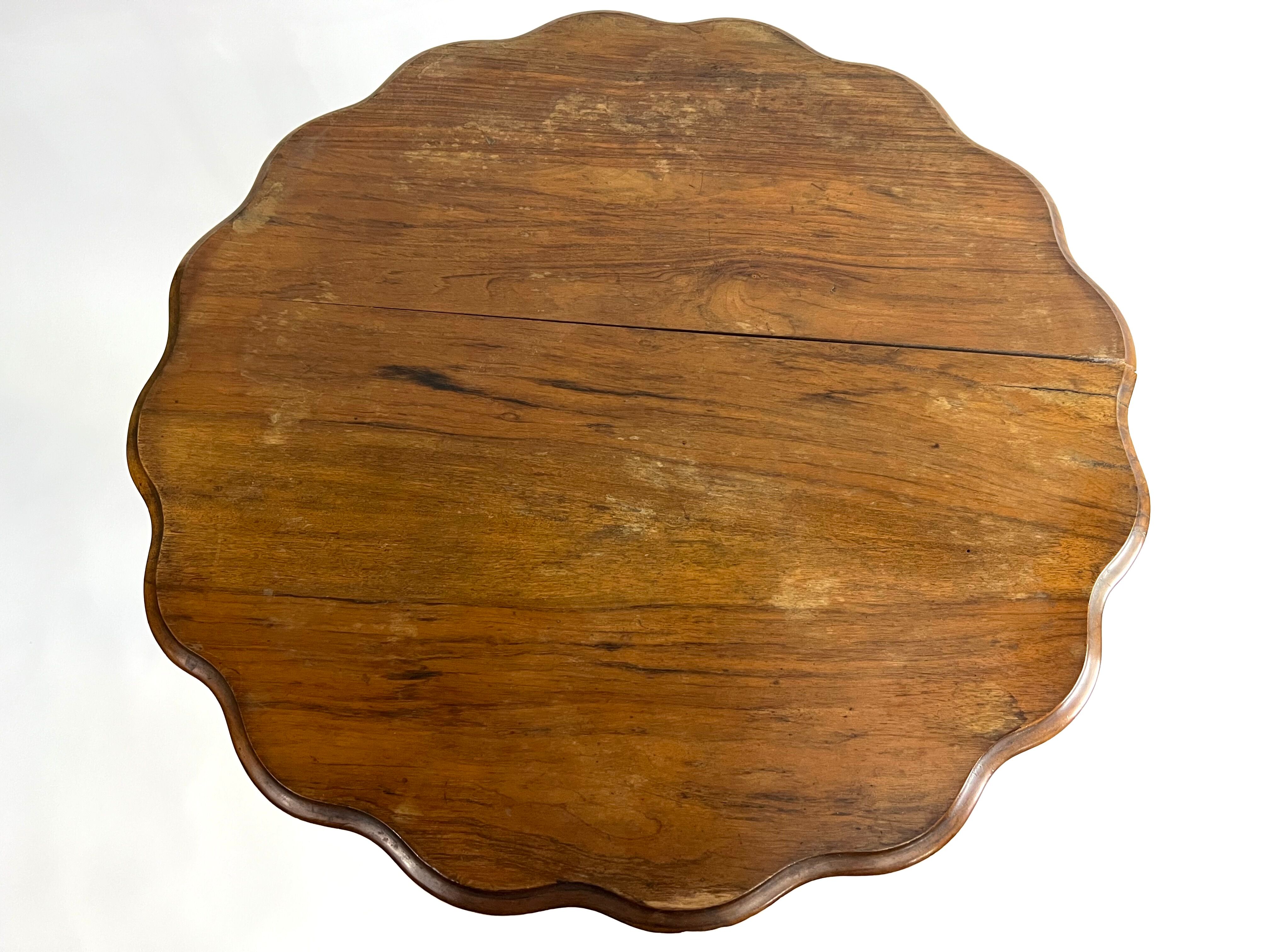 Folding swivel pedestal table side table