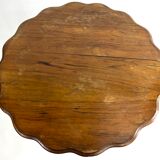 Folding swivel pedestal table side table