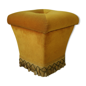 Pouf coffre vintage velours