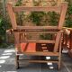 2 Armchairs with 2 Persian cushions