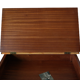 Table d'appoint, travailleuse pupitre vintage artisanale en acajou