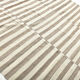210x300 cm Natural Turkish Kilim, Striped white and brown kilim carpet