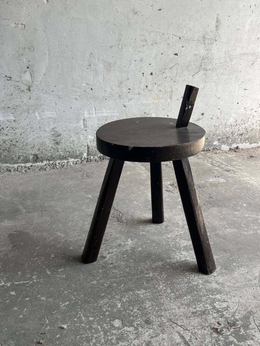 Vintage tripod stool – France, 1960s
