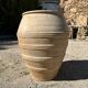 Ancient terracotta pottery jar from the 19th century.