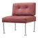 Fauteuil rose, design danois, années 1960, designer : Poul Cadovius, éditeur : France & Søn