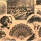 Planche vintage originale sur les plumes