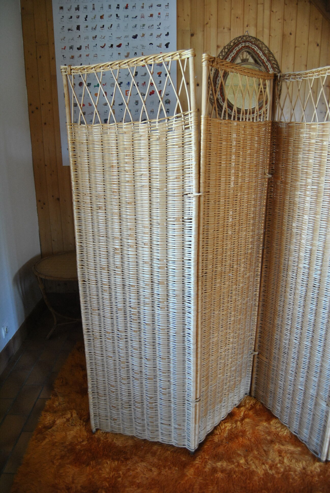 4 vental ventilables in beige wicker 60/70