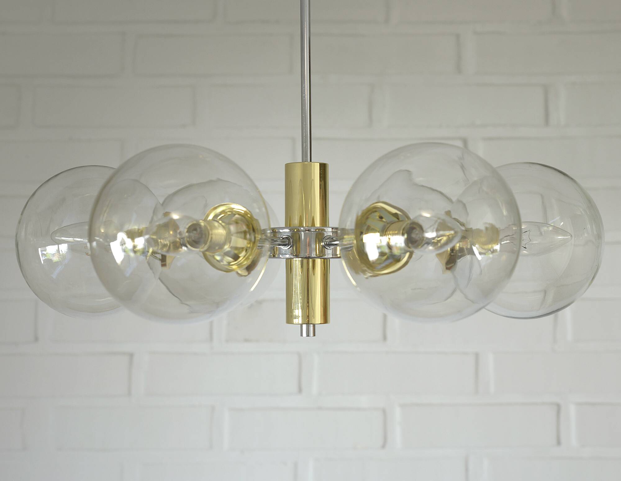 Vintage Redesign Pendant Light / Accent Hanging Lamp / Sputnik Chandelier