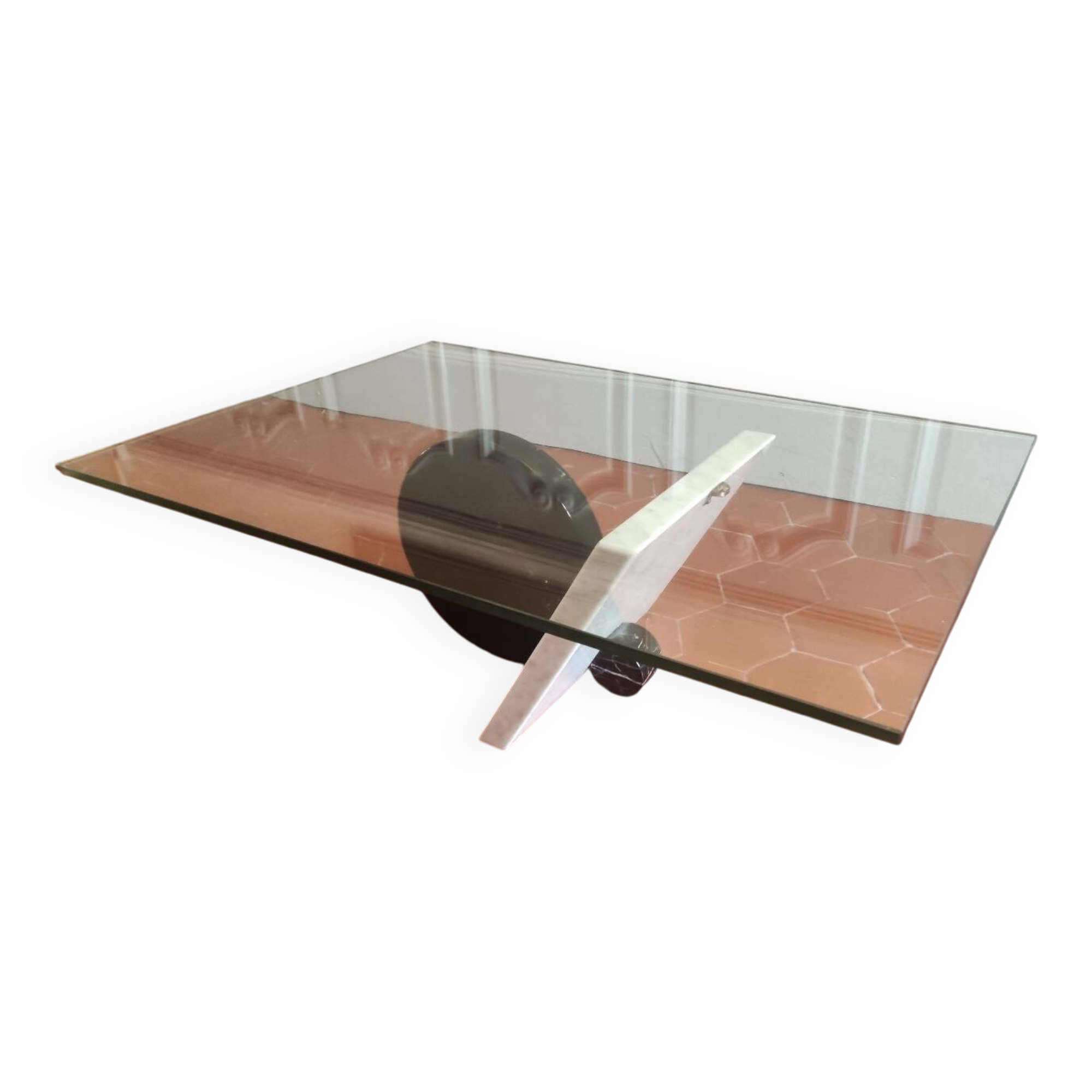 Italian marble coffee table from the 80s