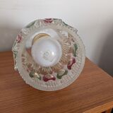 Textured glass pendant in the style of Doria Leuchten (1960)