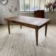 Table de ferme XIXème chêne 270cm avec allonges