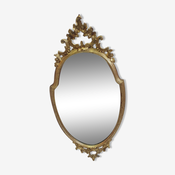 Golden mirror 85x44cm