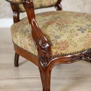 Antique Baroque Revival Armchair, 1890s