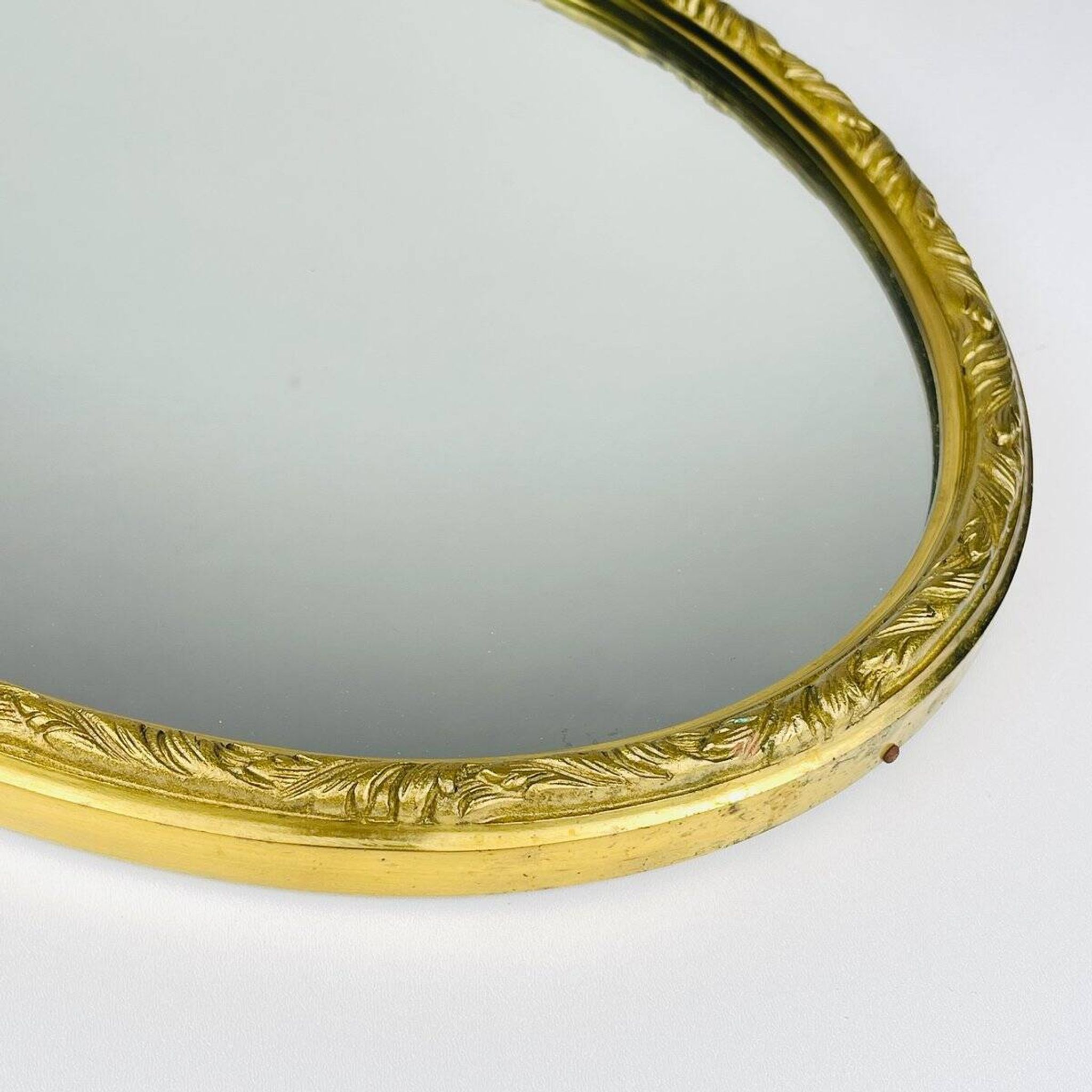 Miroir en laiton, Italie, années 1950
