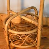 Rattan bottle holder