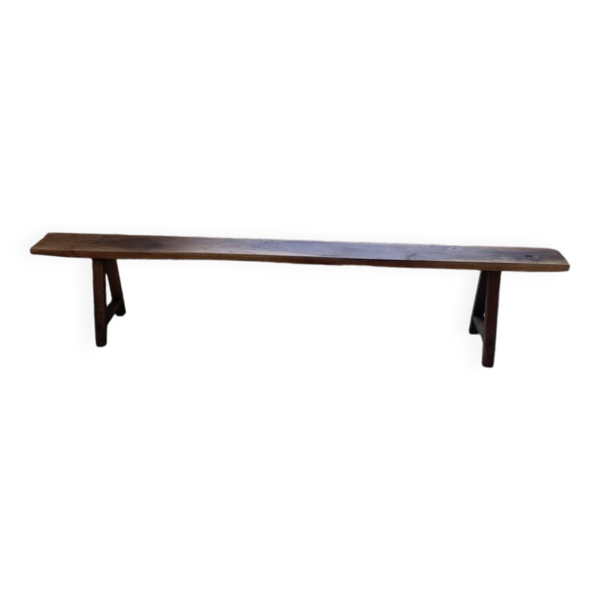 Banc en noyer massif 230 cm