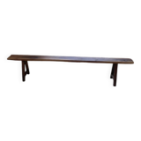 Solid walnut bench 230 cm