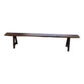Banc en noyer massif 230 cm