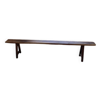 Banc en noyer massif 230 cm