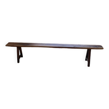 Solid walnut bench 230 cm