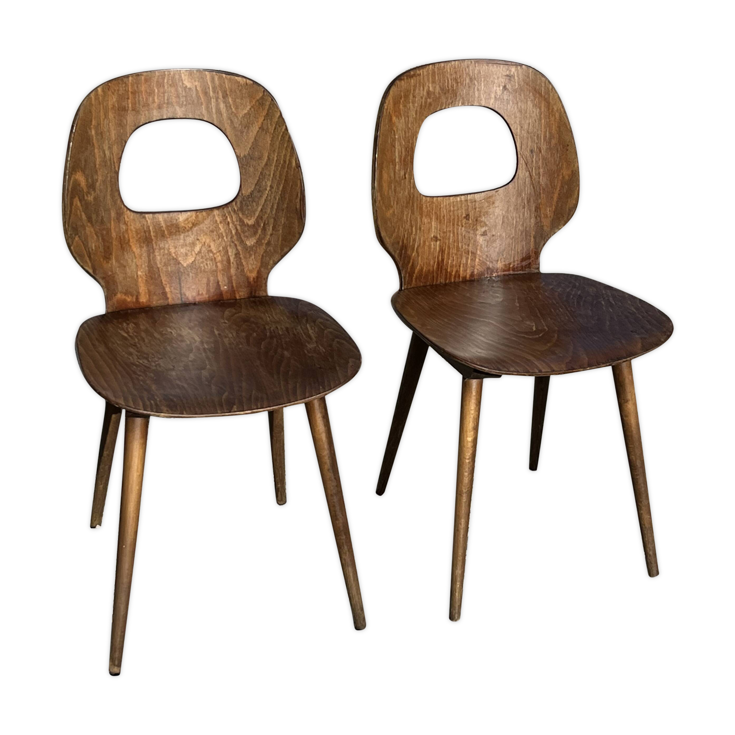 Pair of Baumann Fourmi chairs