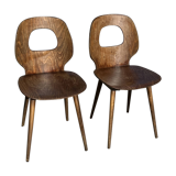 Pair of Baumann Fourmi chairs