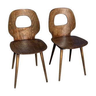 Pair of Baumann Fourmi chairs