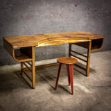 Industrial mailroom desk - patina - France 1950s
