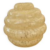 Beige speckled lampshade in Clichy glass