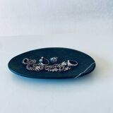 Black Fossil Marble Bowl