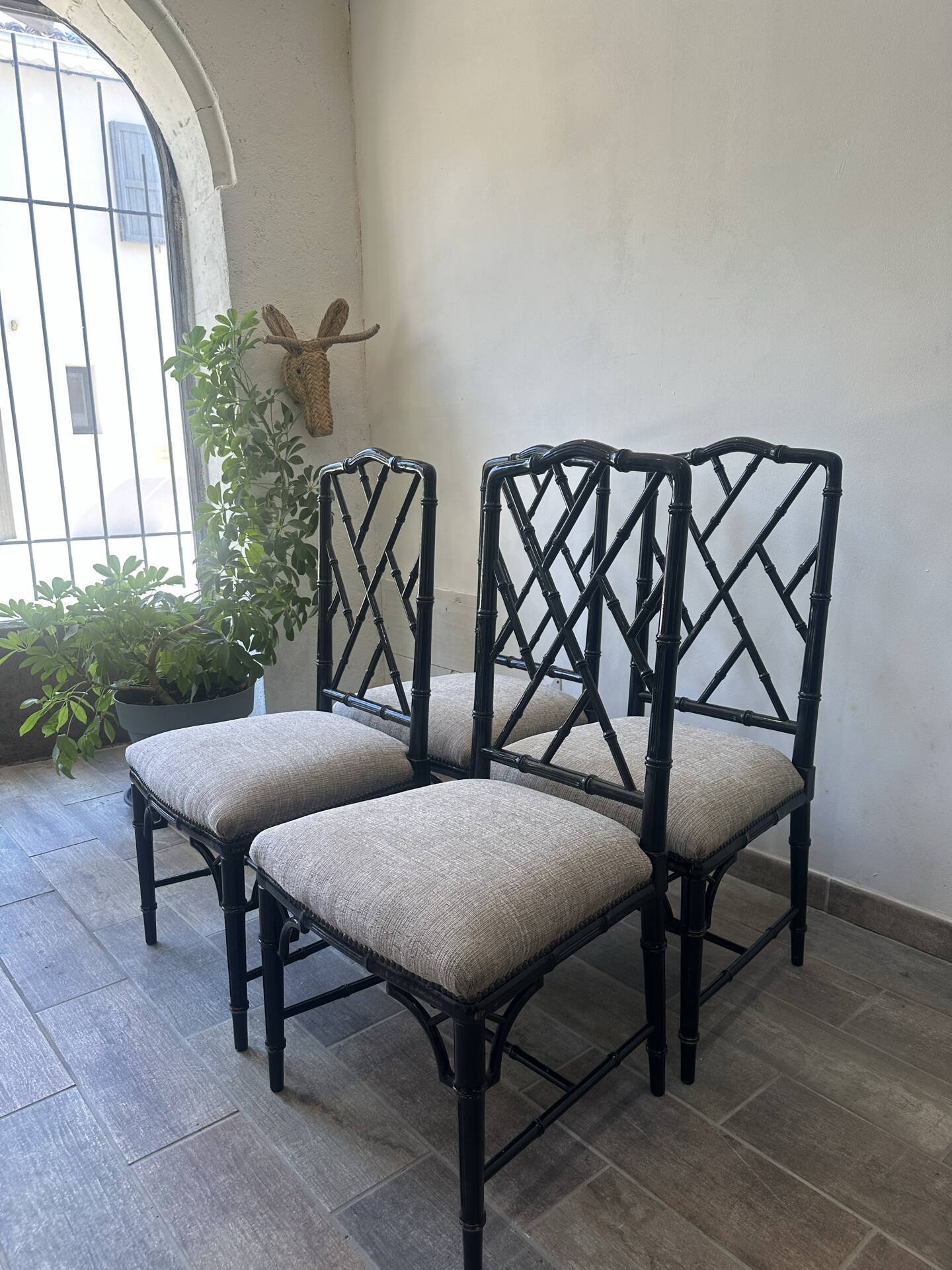 Lot de 4 chaises vintage