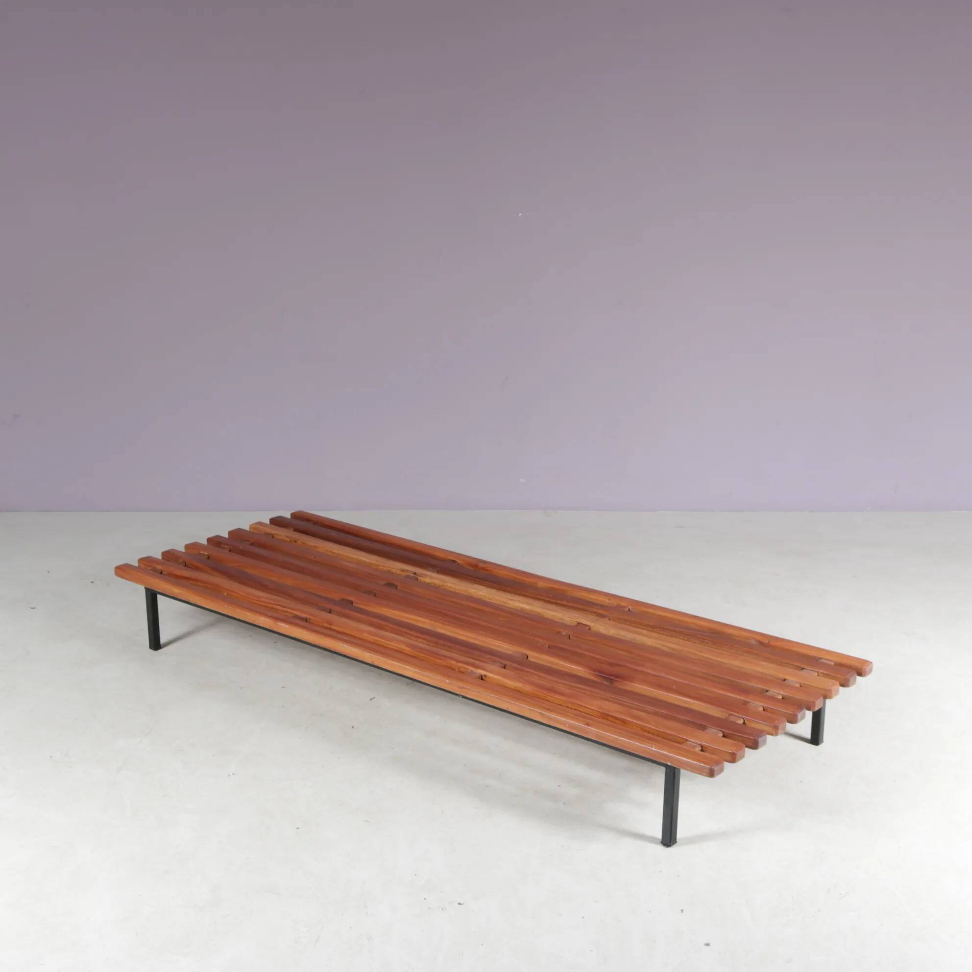 Charlotte Perriand “Cansado” bench, France 1950
